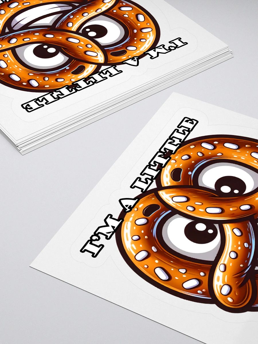 Twisted Funny Pretzel Food Pun Sticker product image (4)