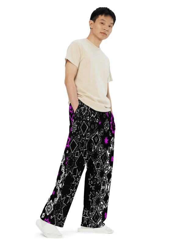 That Star Pattern Again Unisex Wide Leg Trousers product image (6)