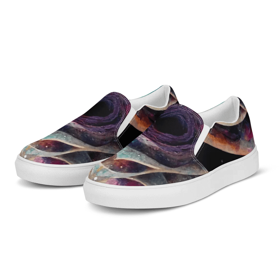 Men's Spiraling Blossom Slip-On premium canvas shoes product image (3)