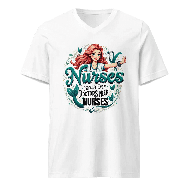 Mermaid Nurse V-Neck T-Shirt product image (1)