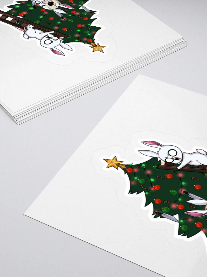 Whimsical Christmas Bunnies Sticker Set product image (2)