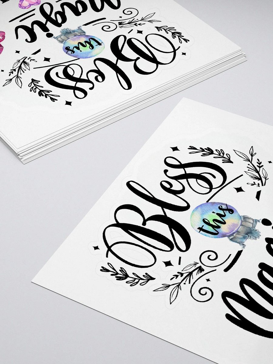 Bless This Magic Kitchen STICKER - Witchy, Kitchen Witch, Magic Kitchen Gift product image (4)
