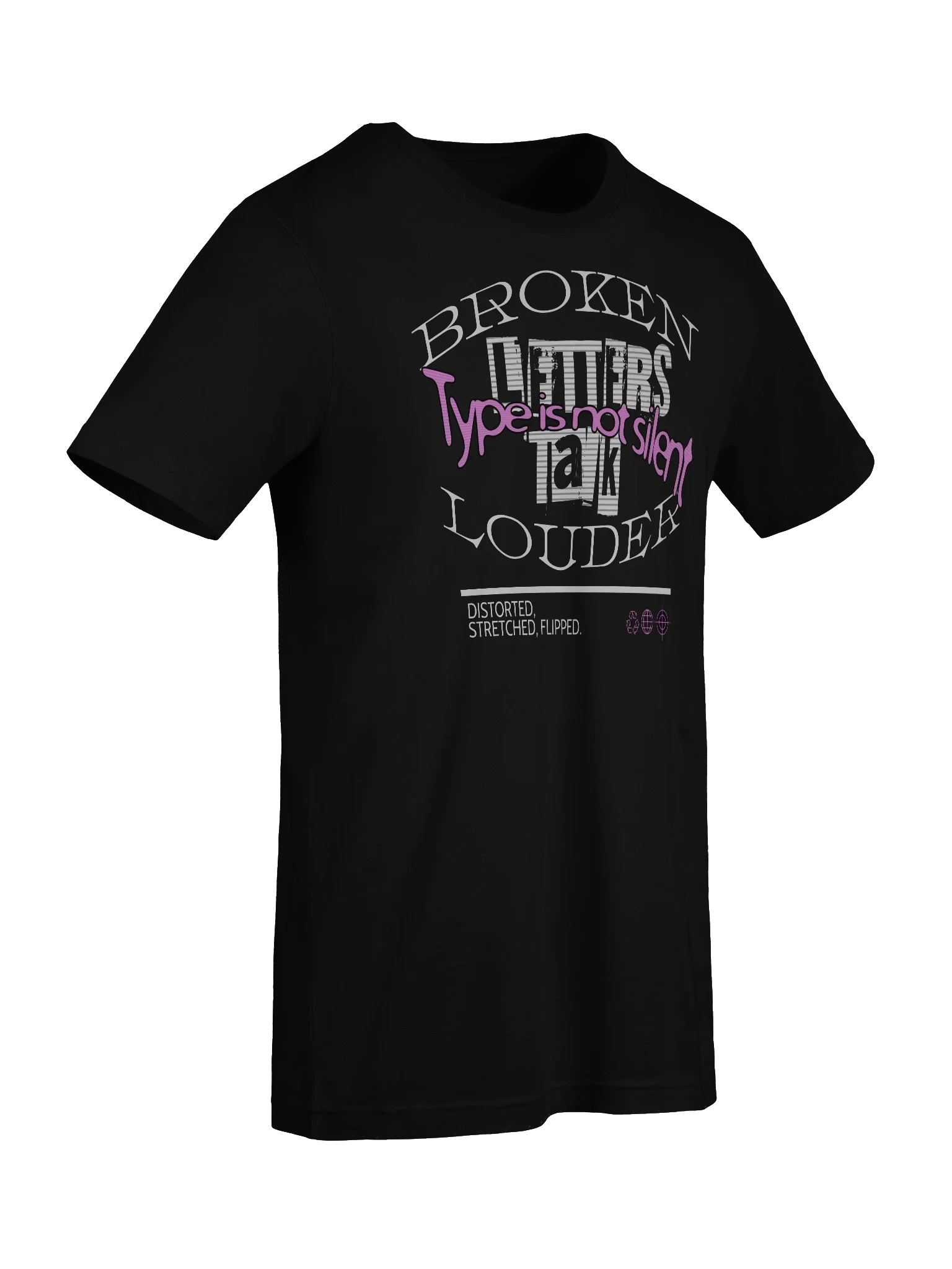 Bold and Stylish T-Shirt: The Broken Letters Talk Louder Tee product image (9)