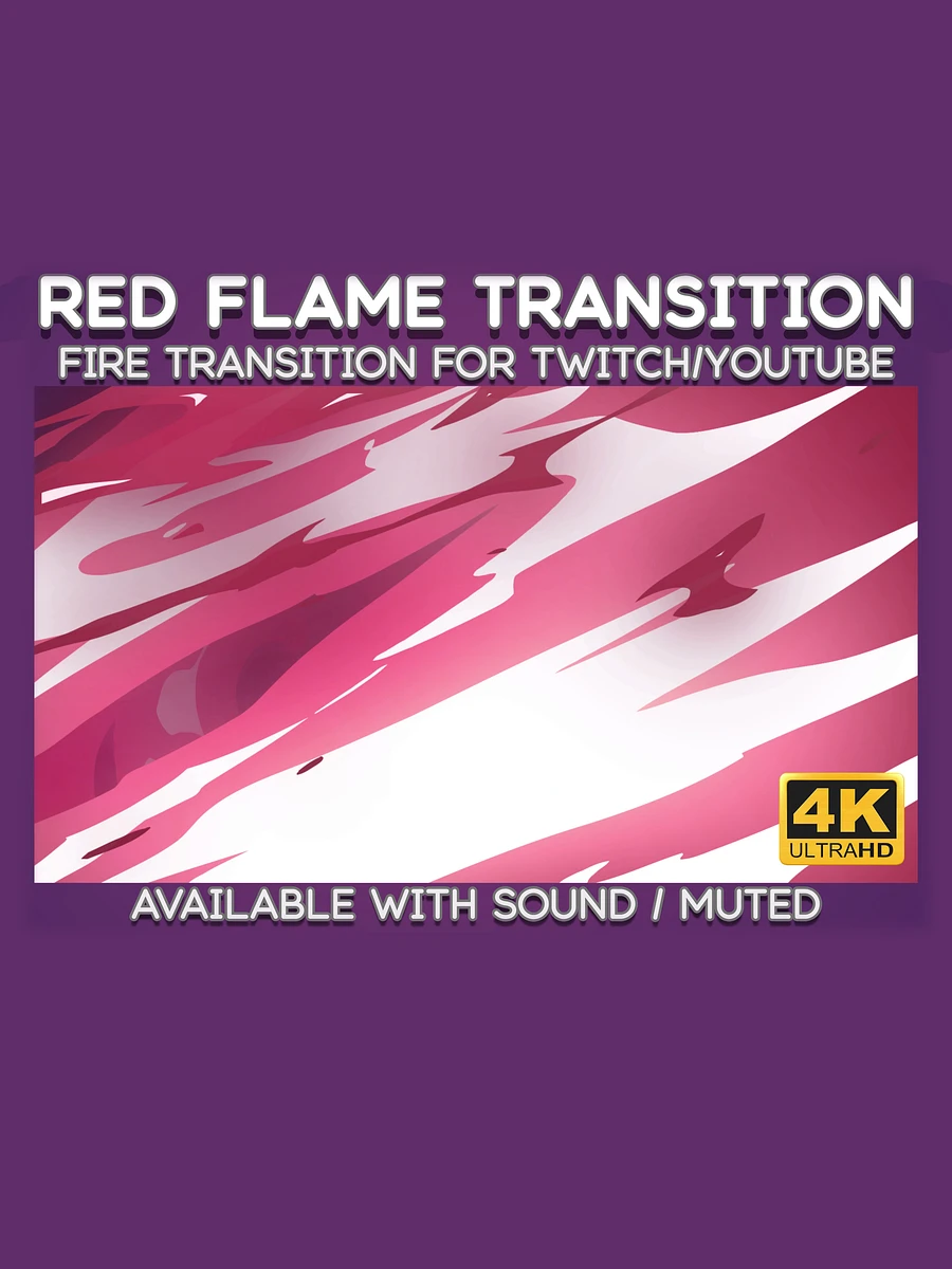 Red Fire Video Transition - Cartoon Fire Transition for Twitch Stream and YouTube Video product image (4)