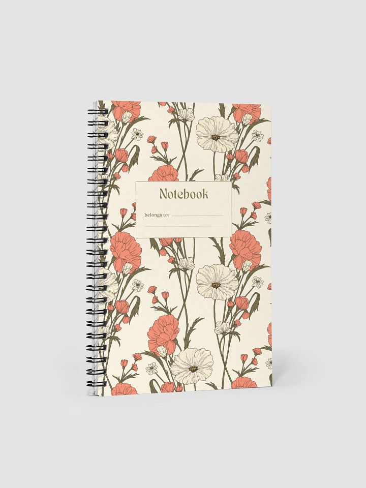 Floral Pattern - Spiral Notebook- Gift for Her - Gift for Mom product image (1)