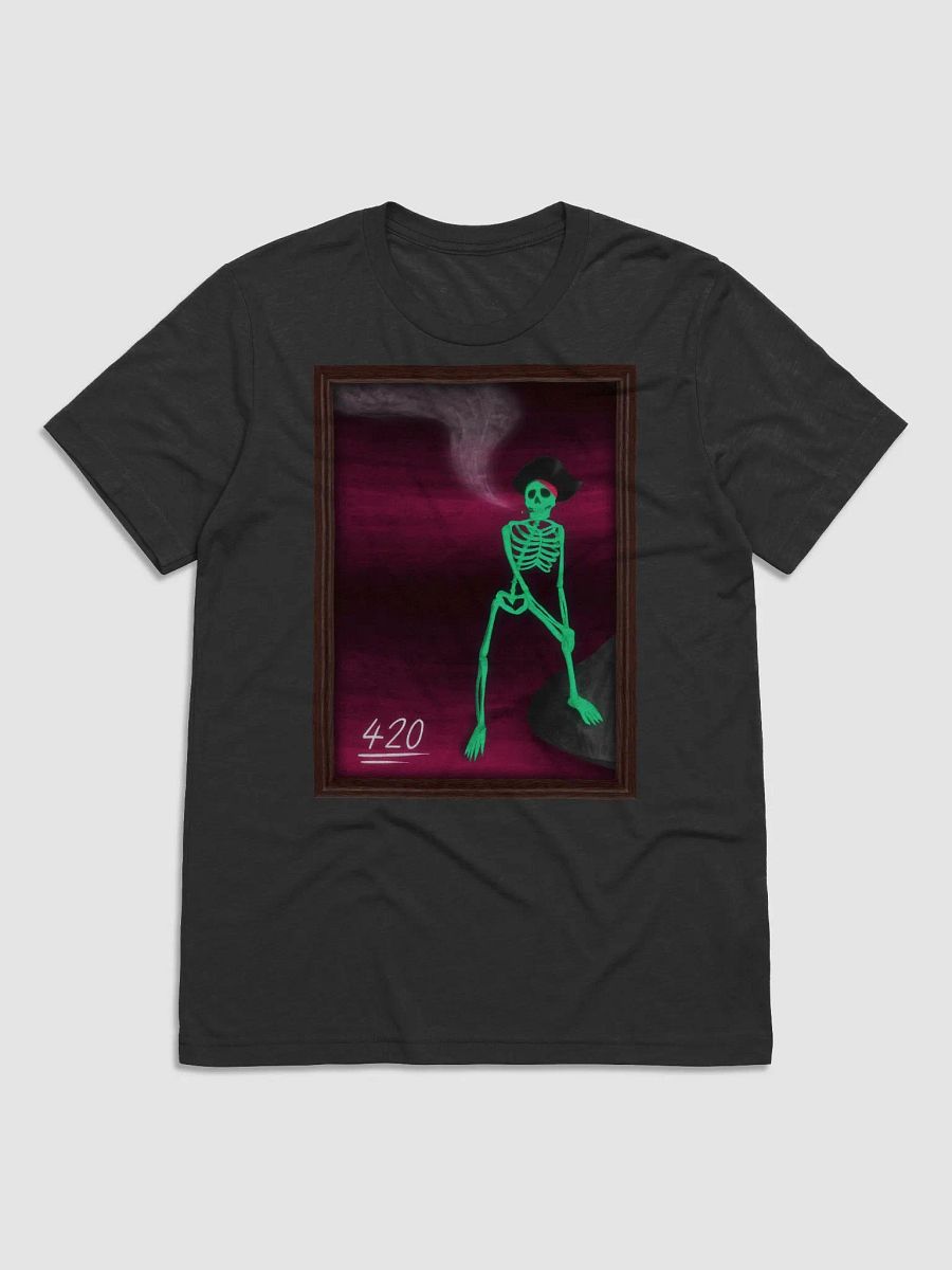 AWESOME SKELETON PAINTING T-SHIRT [BLACK] product image (1)