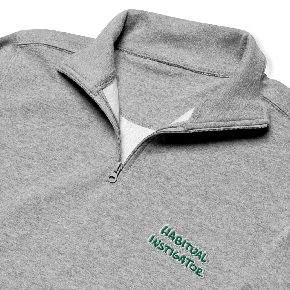 HABITUAL INSTIGATOR (kelly bubble design) embroidered quarter zip product image (6)