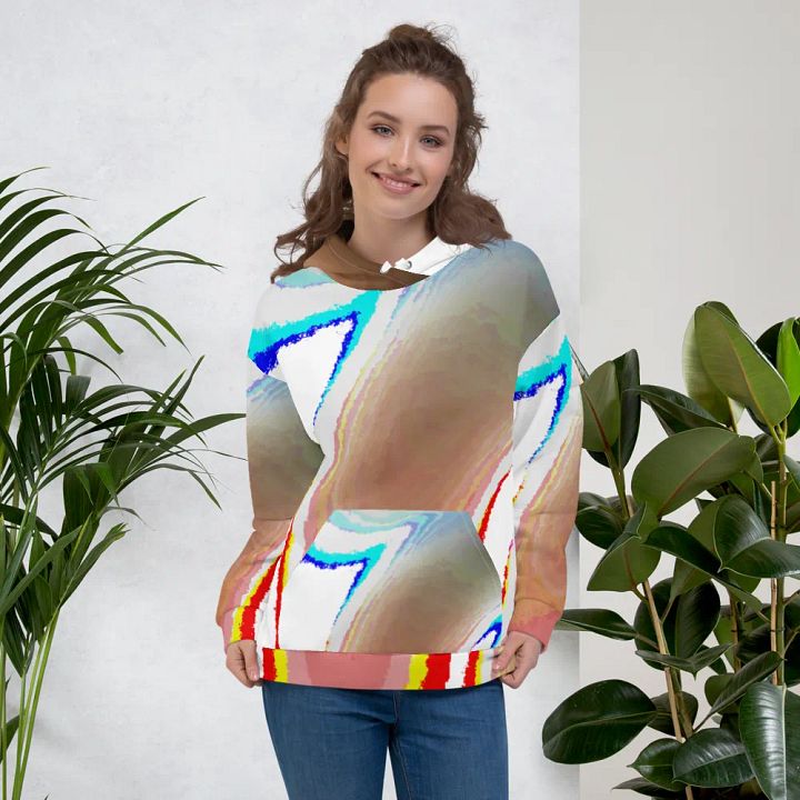Cool Abstract Swirl Unisex Pull Over Hoodie product image (2)