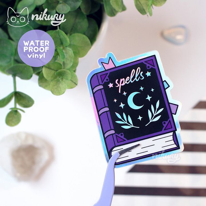 Holographic Spellbook Sticker product image (1)