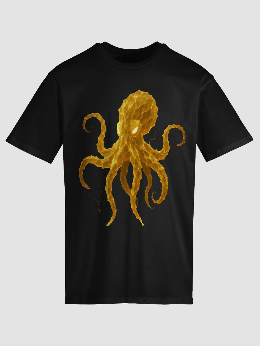 Yellow Electric Octopus Adult Shirt product image (14)