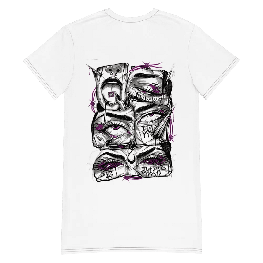 Glamdern Urban Graffiti Art T-Shirt Dress product image (5)
