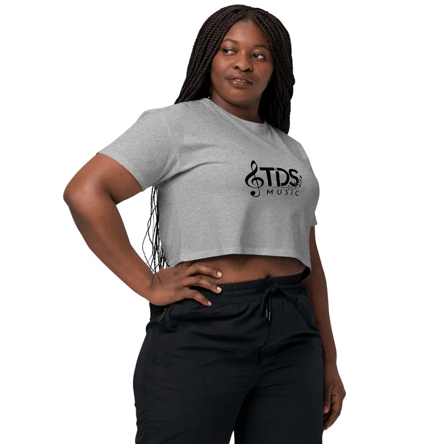TDS Music Women's Cropped T-Shirt with Music Note Logo in Multiple Colors (XS-XL) product image (9)