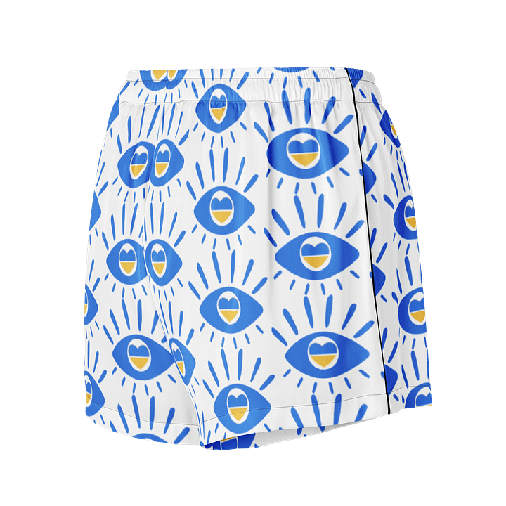 Chic Comfort: Golden Logo All-Over Women's Pajama Shorts product image (3)