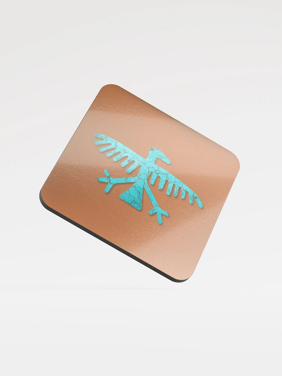 Turquoise Condor Beverage Coaster product image (3)