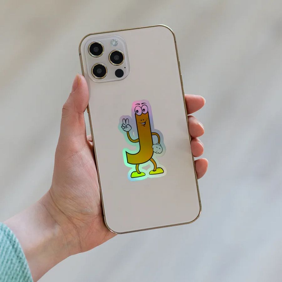 J Holographic Cartoon Character Sticker product image (8)