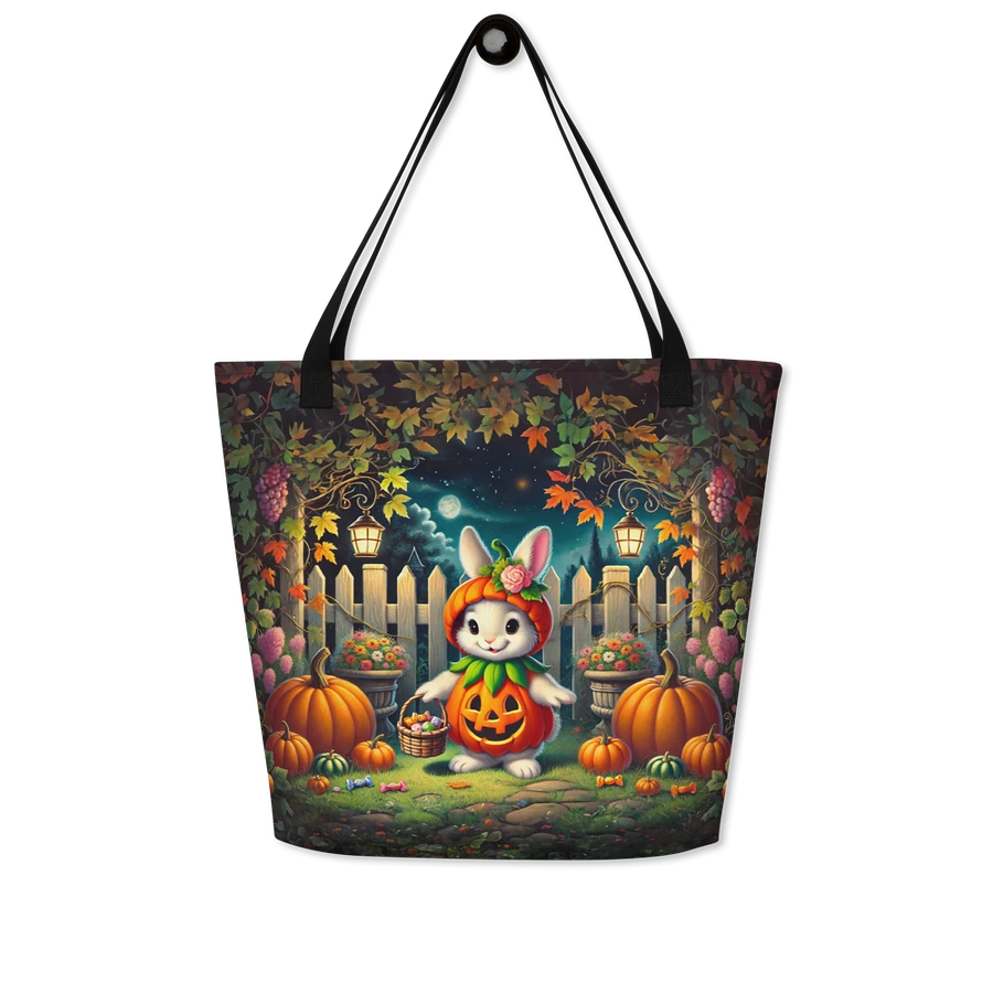 Whimsical Halloween Bunny Rabbit Pumpkin Patch Tote Bag product image (5)