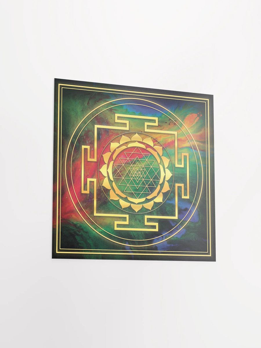 Golden Sri Yantra Symbol Poster product image (15)