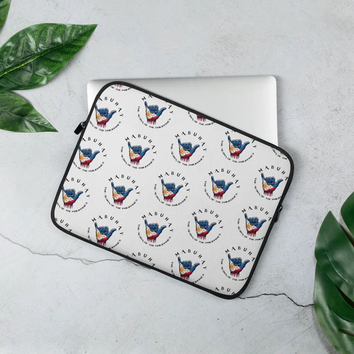 MABUHAY THE ALOHA OF THE PHILIPPINES LAPTOP SLEEVE - SHAKA HANG LOOSE VIBES FOR YOUR TECH product image (3)
