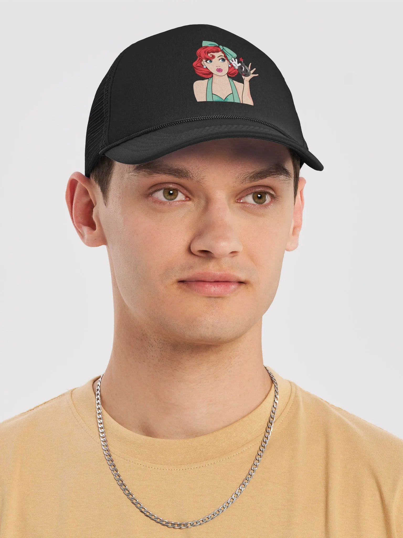 BombshellMell Retro Bomb Trucker Hat product image (5)