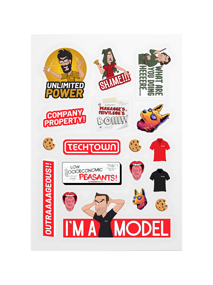 TechTown Sticker Sheet product image (1)