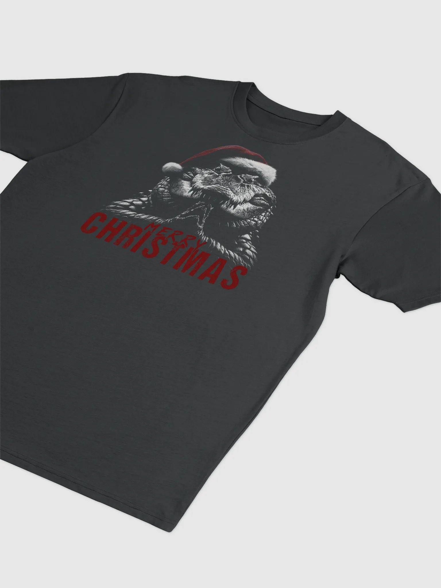 Santa Crocodile Merry Christmas Tee product image (3)