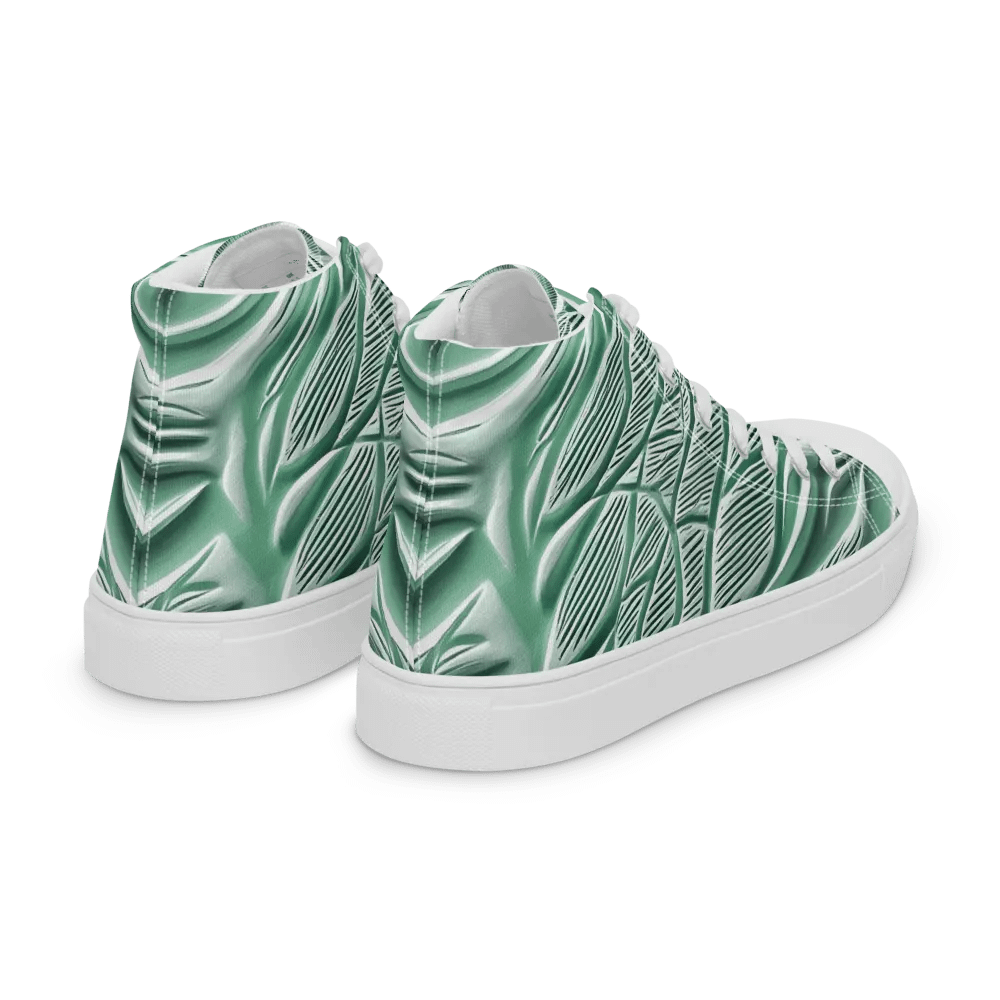 Women's Seafoam Green Abstract Animal Print High Tops product image (17)