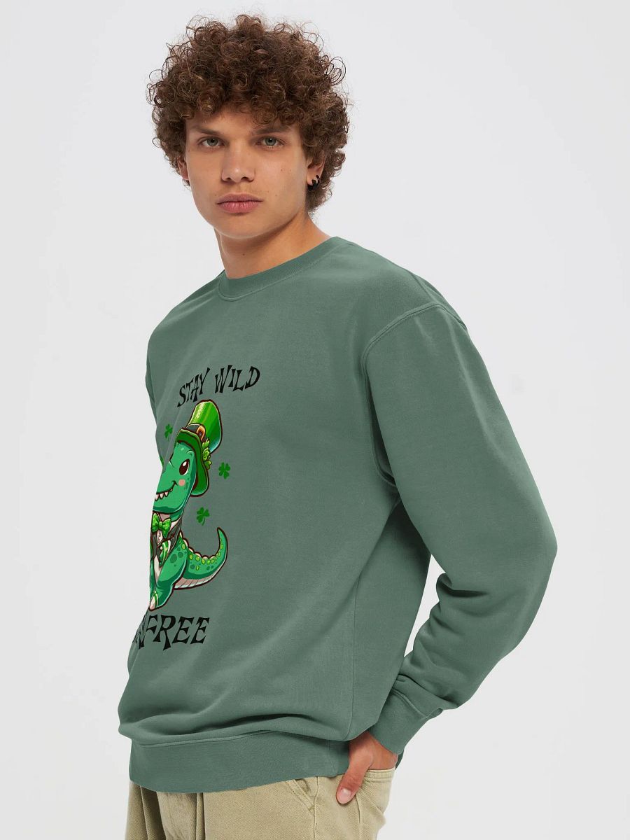 Dino Dapper St. Patrick's Day Sweatshirt product image (77)