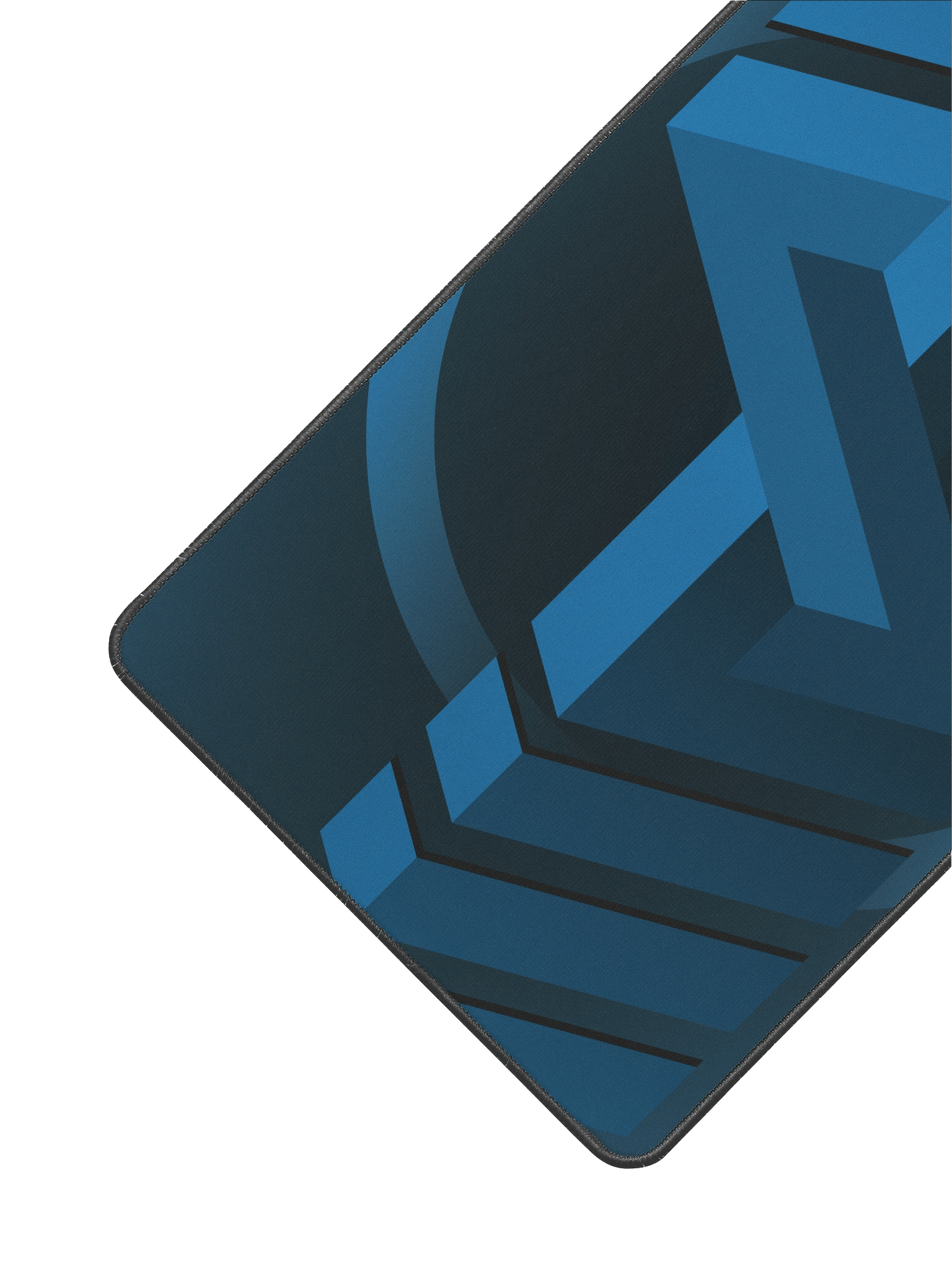 Blue Logo Design on Black Deskmat (12" x 22") product image (2)