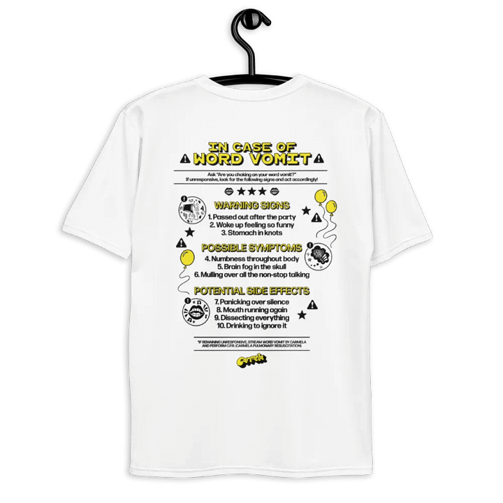 Warning! Word Vomit T-Shirt product image (1)