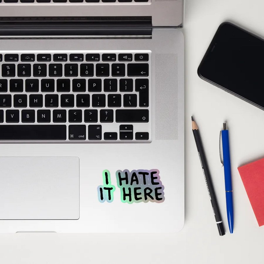 I Hate It Here Holographic Sticker Sheet | JenTheReaper681 product image (8)