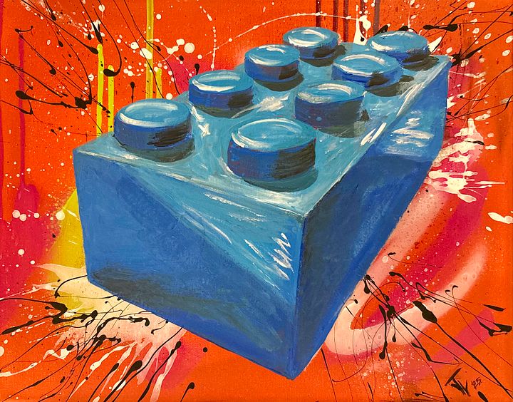 POP Brick! Hand painted original product image (1)
