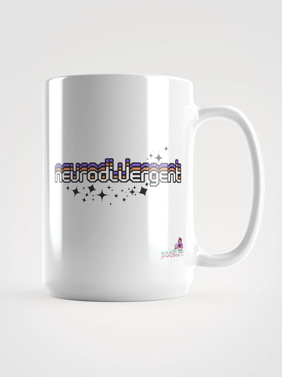 NEURODIVERGENT white glossy mug product image (5)