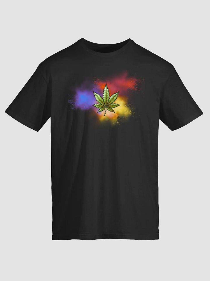 Vibrant Cannabis Leaf Unisex T-Shirt product image (5)