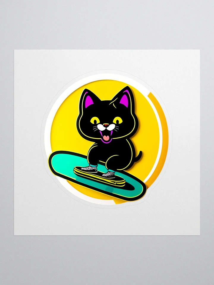 Surfin' Kitty (CoolKat Caboodle) Sticker product image (1)