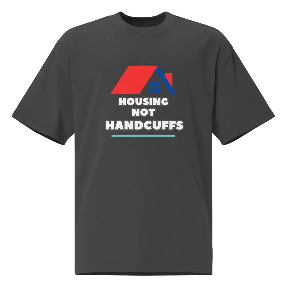HOUSING NOT HANDCUFFS Oversized Faded Tee product image (1)