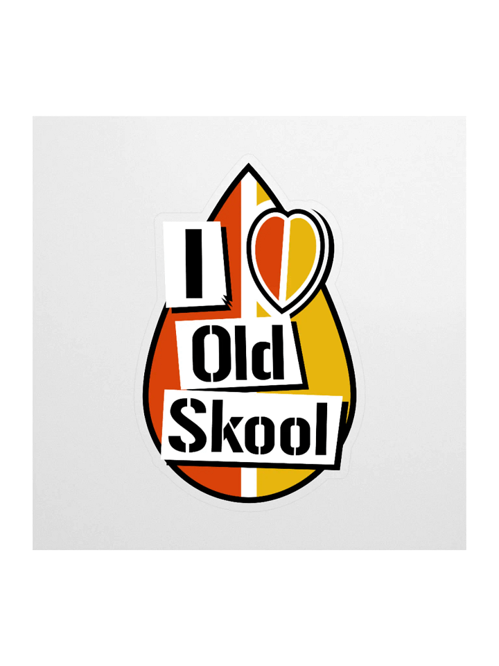 I Love Old Skool Sticker product image (1)