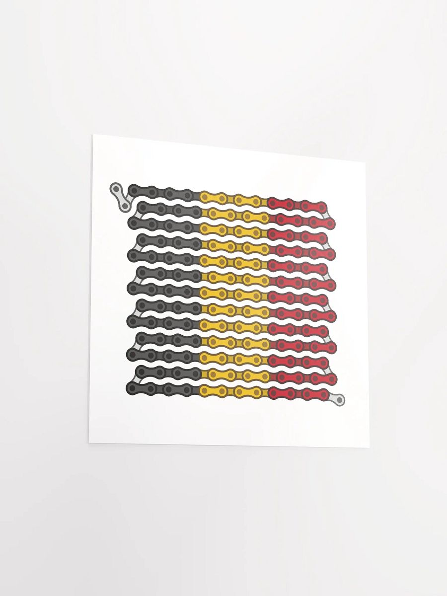 Belgium Bike Chain Flag Poster product image (3)