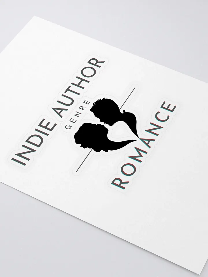 Indie Author Romance Sticker Black Text product image (2)
