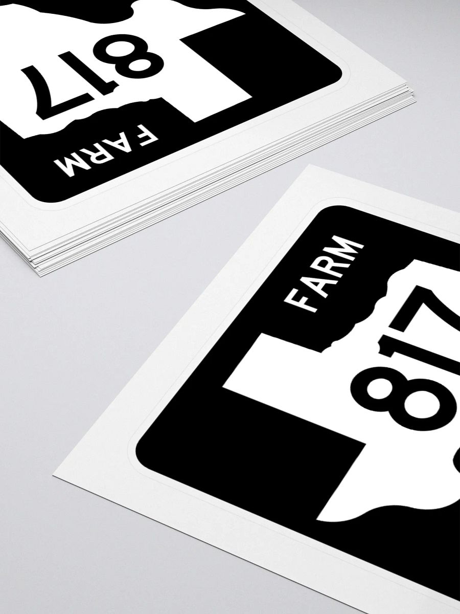 Texas Farm Road Sign FM 817 Sticker product image (4)