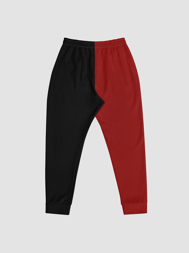 Black and Red SPLIT Men's Joggers product image (1)