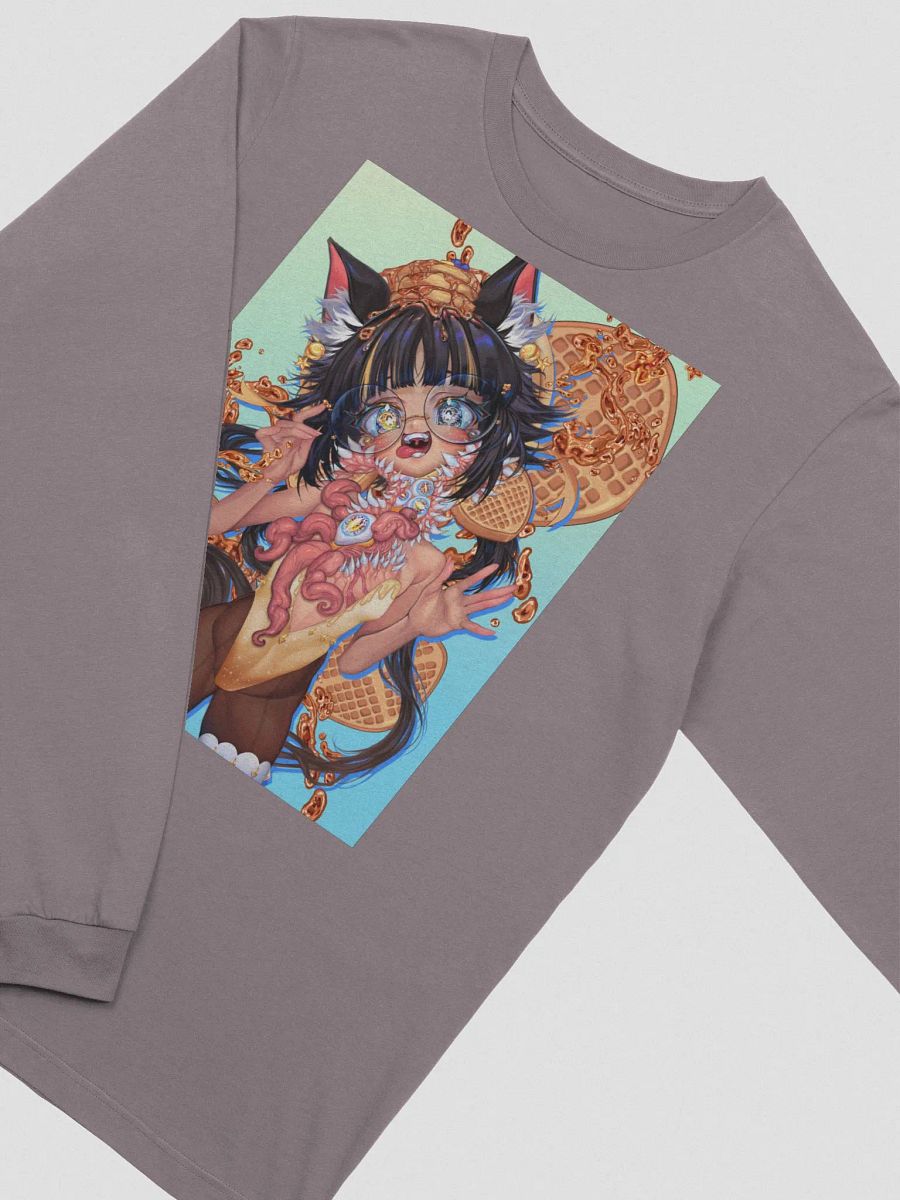 Waffle Monster Background Long Shirt product image (47)