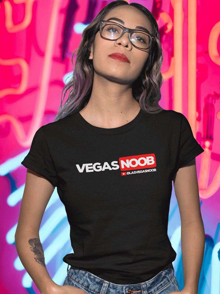 VEGAS NOOB Logo Classic Black Tee product image (1)
