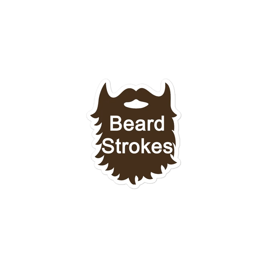 Brown Beard Strokes Magnet product image (1)