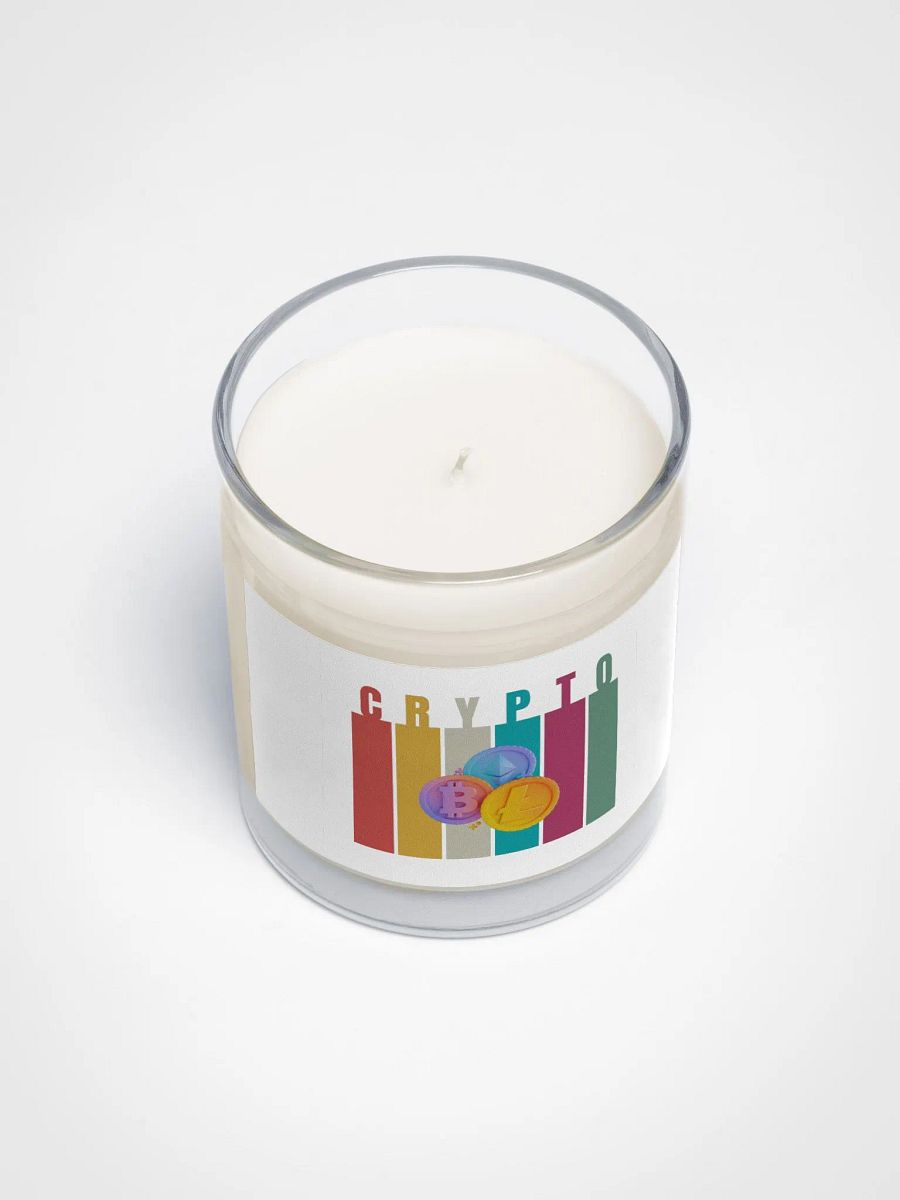Crypto Soy Wax Candle - Clear Glass Jar (Lower Price) product image (3)