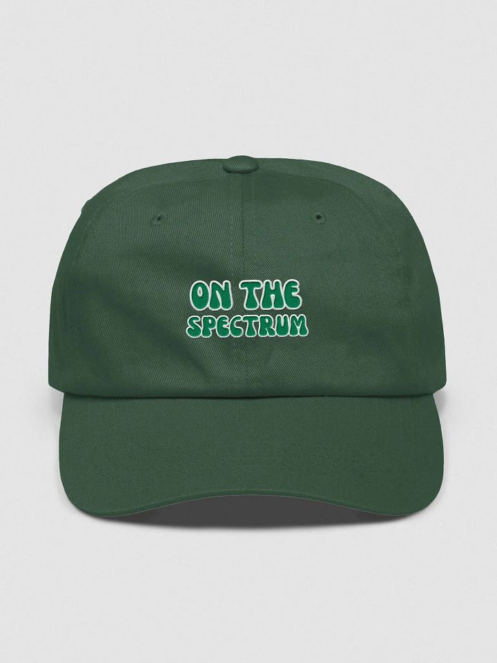 ON THE SPECTRUM (green) groovy lined design embroidered classic dad hat product image (41)