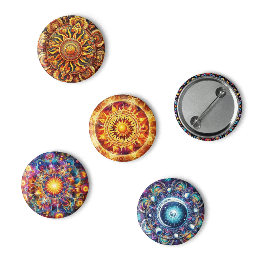 Set of Pin Buttons: Solar Flares product image (6)