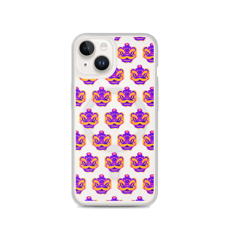 Majestic Dragon Head Mask Clear iPhone® Case product image (1)