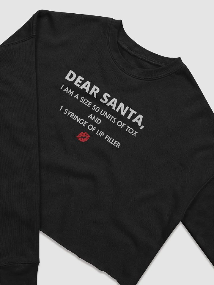 Dear Santa Fleece Crop Sweatshirt product image (2)