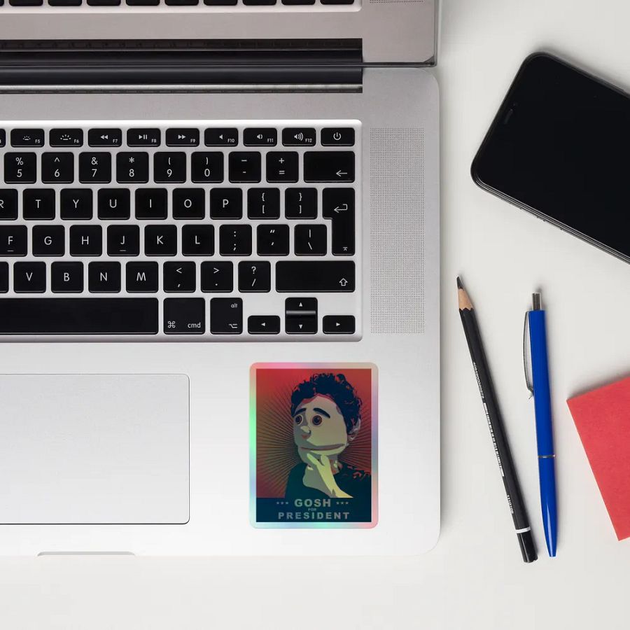 Gosh For President Holographic Sticker product image (10)