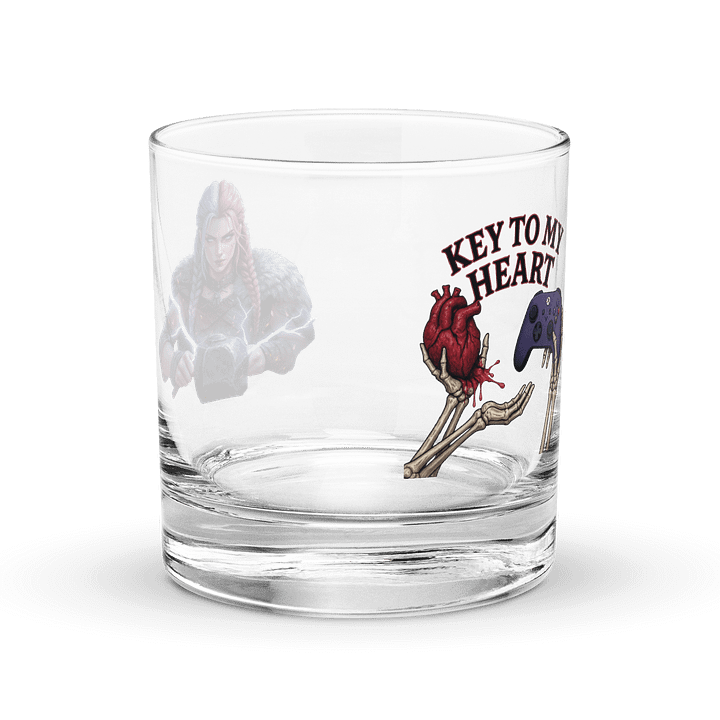 KEY TO MY HEART/ HAMMER TIME glass cup product image (1)